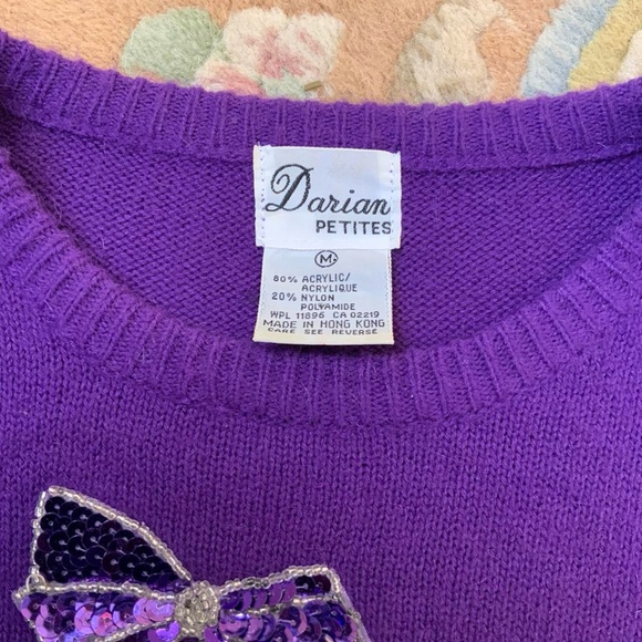 Vintage 1980’s purple sweater dress. - Picture 6 of 6